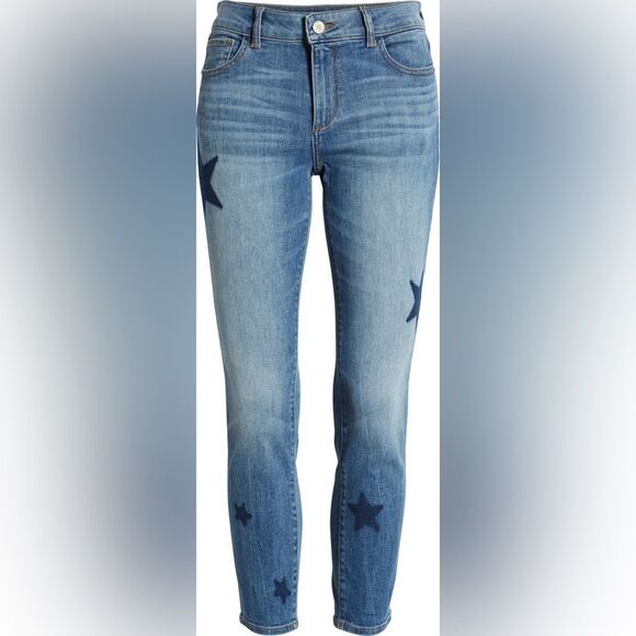 DL1961 Women's Size 25 Florence Skinny Mid Rise Instasculpt Star Crop Jeans - Picture 10 of 10